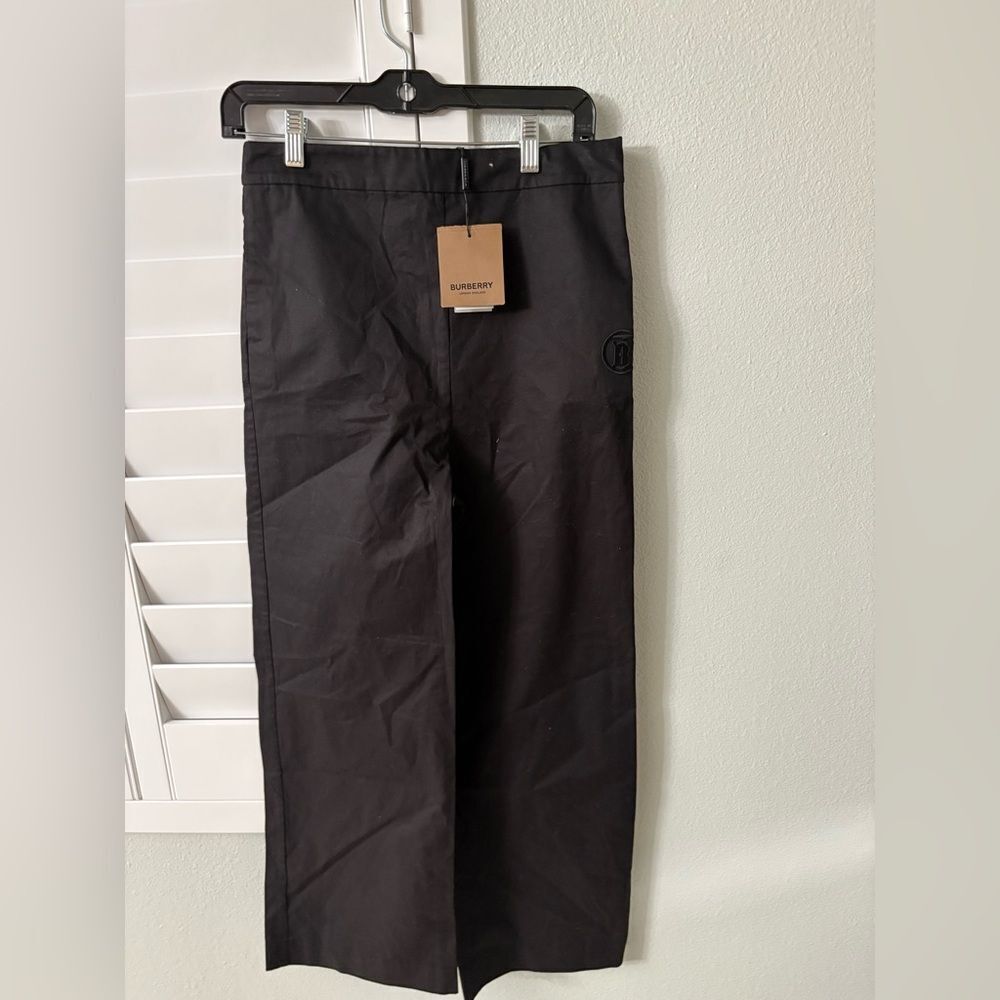 NWT Burberry girls Black Pants fits adults